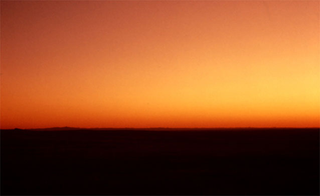 Sunrise over the Badlands