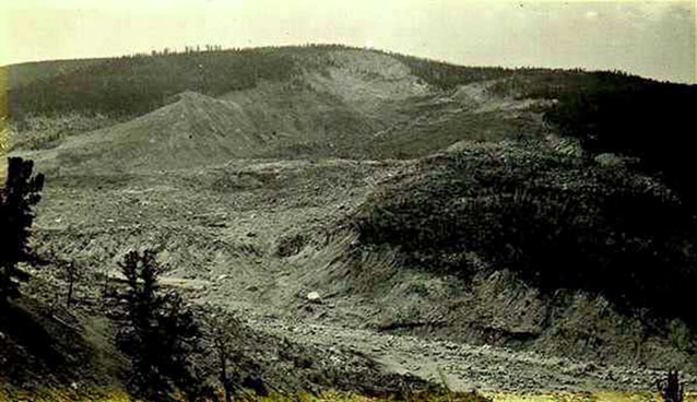 Gros Ventre slide, near the Grand Tetons