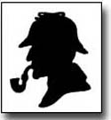 Silhouette of Sherlock Holmes