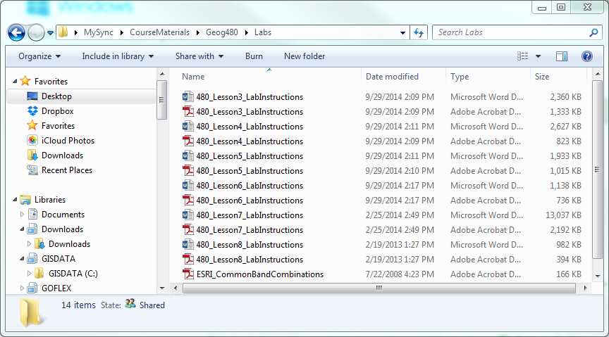  Screenshot of incorrect Windows Explorer view