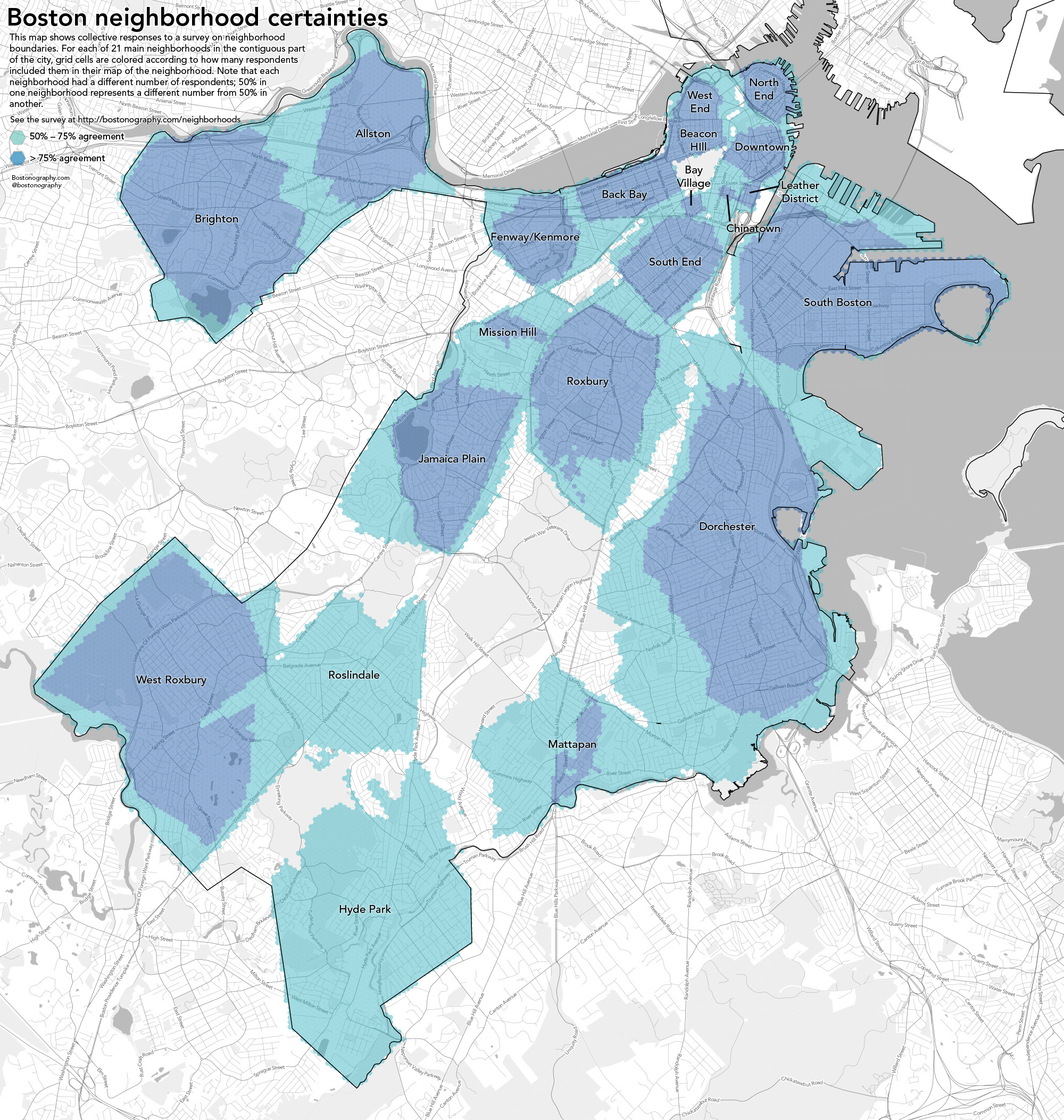Boston neighborhood certainties. See above for details.