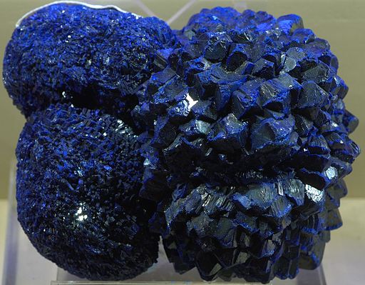 Azurite. deep blue sparkly rock