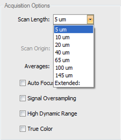 Scan Length Options