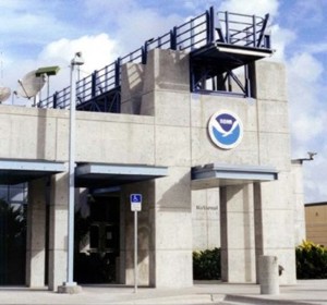 The National Hurricane Center building in Miami, FL