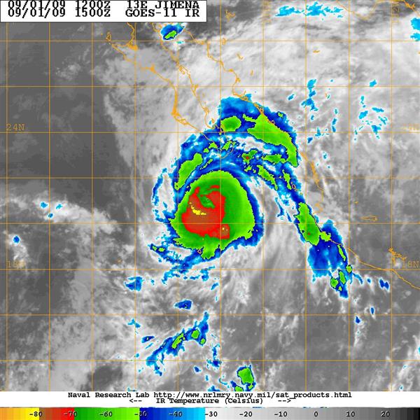 GPM satellite shows double eye-wall in Hurricane Jimena
