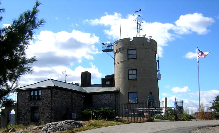 Hilltop weather station.