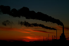 smoke stacks emitting pollution