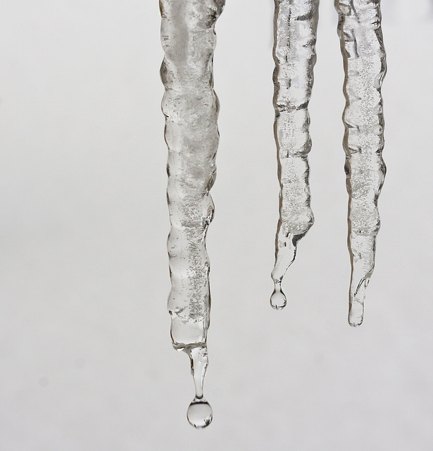 melting icicles