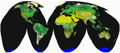 composite AVHRR image of Earth's surface