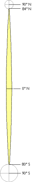 area covered by a single UTM coordinate system grid zone