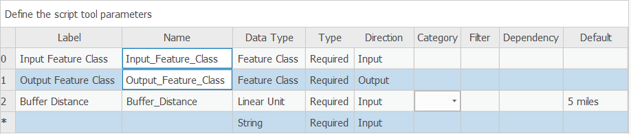  A screen capture to show the Add Script dialog box and the tool after setting all parameters