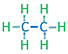 2D molecular diagram of Ethane