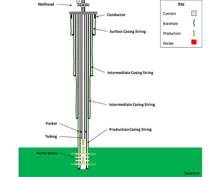 training for oil well diagram