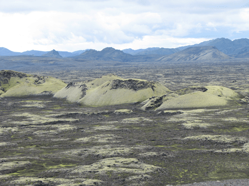 Row of craters, northeast crater row at Lakagígar 